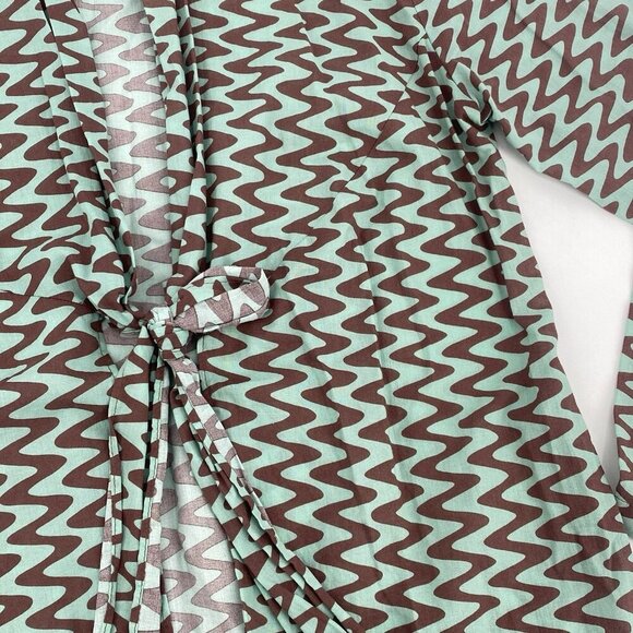 Zara The Lissie Shirt Tunic Blogger Fav Beach Resort Printed Cotton Size Small - Picture 8 of 16